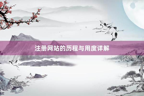 注册网站的历程与用度详解