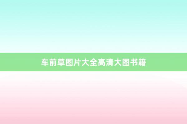 车前草图片大全高清大图书籍